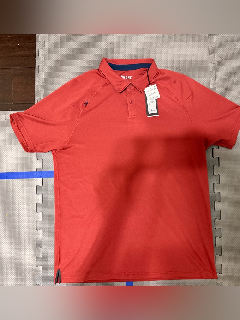 GUC Men’s RHONE Delta Pique Short Sleeve Polo Large